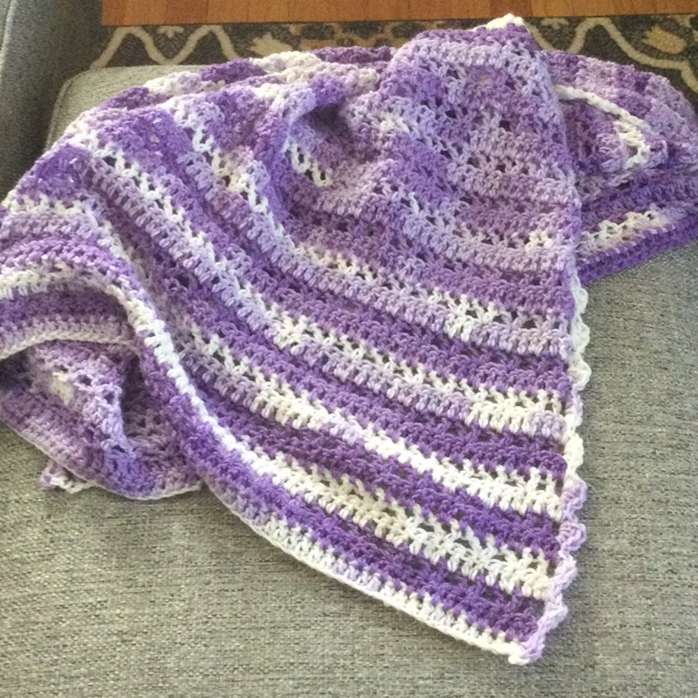 1  Baby Afghan with FREE car seat/stroller afghan